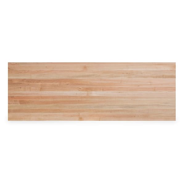 Swaner Hardwood 6 ft. L x 25 in. D x 1.5 in. T Finished Maple Solid Wood Butcher Block Countertop With Square Edge
