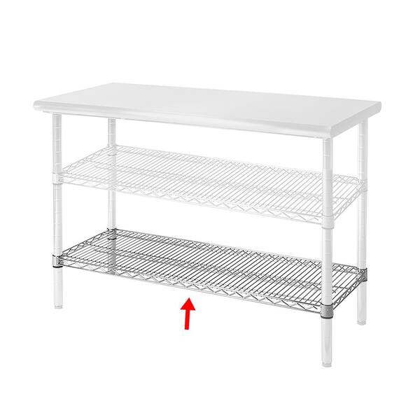 Seville Classics Commercial Nsf, Stainless Steel Wire Shelves Ikea
