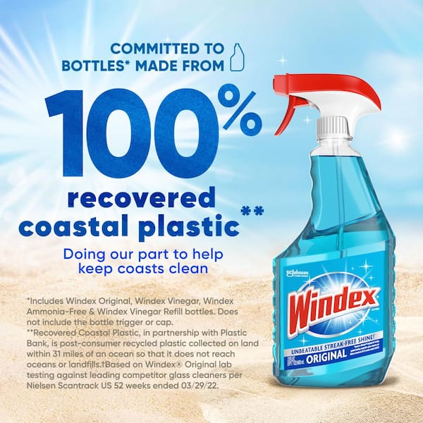 Windex 32 oz. Commercial Line Trigger Bottle Original Glass Cleaner 308534  - The Home Depot