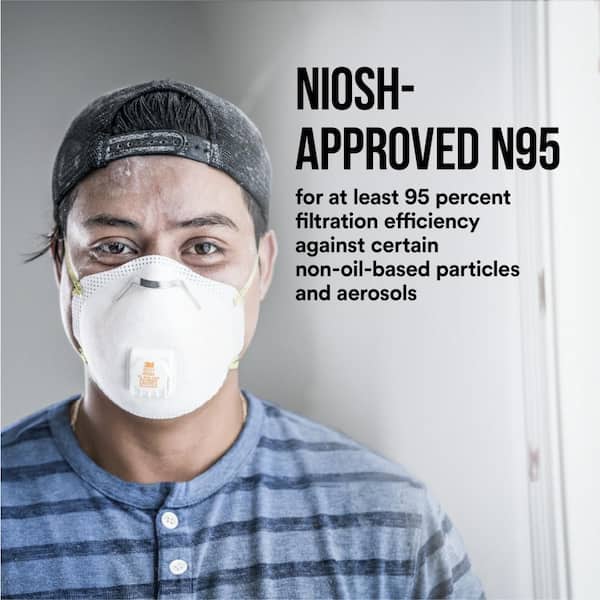 3M - 8511 N95 Paint Disposable Respirator with Cool Flow Valve (2-Pack)