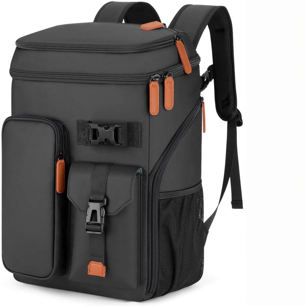 28.8 qt. Soft‑Side Leakproof Insulated Cooler Backpack, Multifunctional Lightweight Cooler Camping Beach Picnic, Black price history on PriceWatchPro