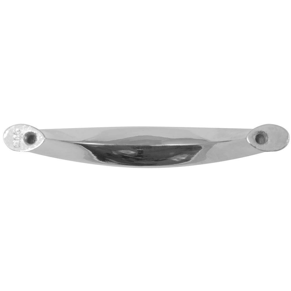 Polished Nickel 3" Modern Bar Cabinet Pull