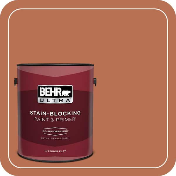 BEHR ULTRA 1 gal. #230D-6 Iced Tea Extra Durable Flat Interior Paint & Primer