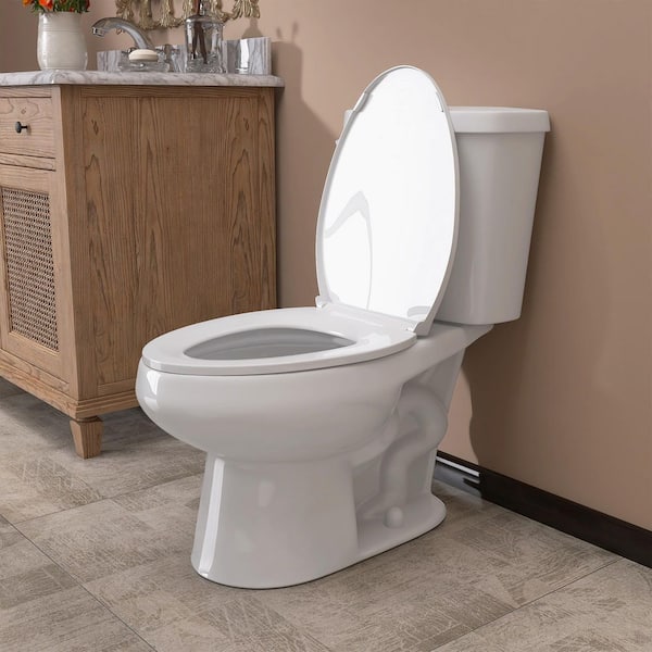 Zeafive 2-Piece Toilets Single Flush Elongated Two Piece