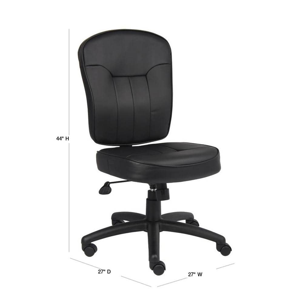 Black Ergonomic High Back Leather Office Chair