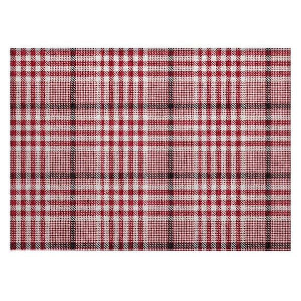 Chantille Machine Washable Indoor/Outdoor Abstract ACN1054 Red 1 ft. 8 in. x 2 ft. 6 in. Area Rug