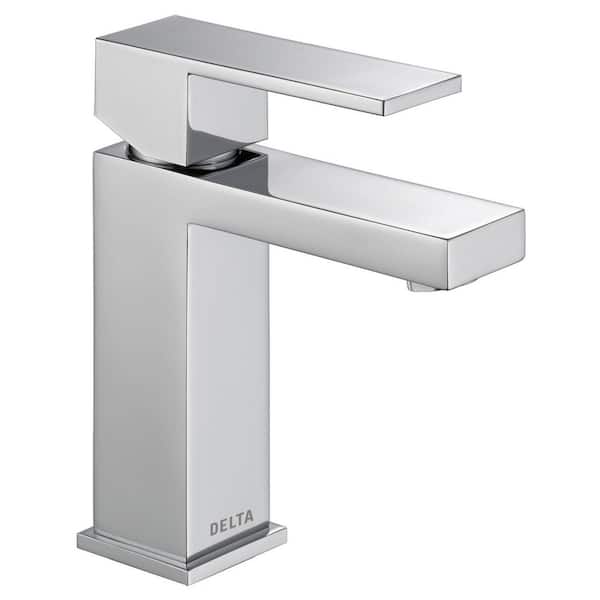 Delta Modern Single Hole Single-Handle Bathroom Faucet in Chrome