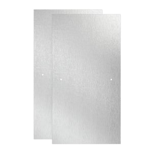 29-3/4 in. x 55-1/2 in. x 1/4 in. (6 mm) Frameless Sliding Bathtub Door Glass Panels in Rain (For 50-60 in. Doors)
