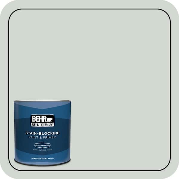 BEHR ULTRA 1 qt. Home Decorators Collection #HDC-CT-23 Wind Fresh White Extra Durable Satin Enamel Interior Paint & Primer