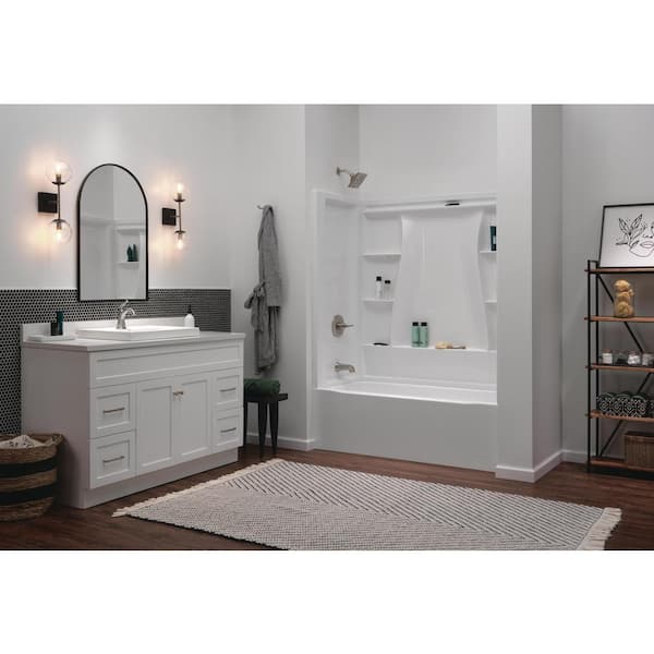 Delta Classic 500 Left Drain 60 in. x 30 in. Alcove Tub/ Shower