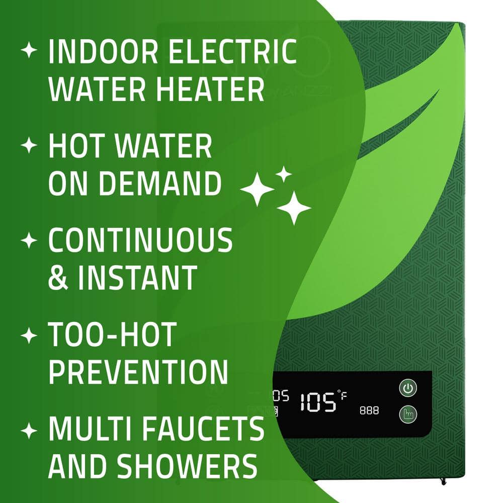 Envo Green Electric Tankless Water Heater with Digital Display