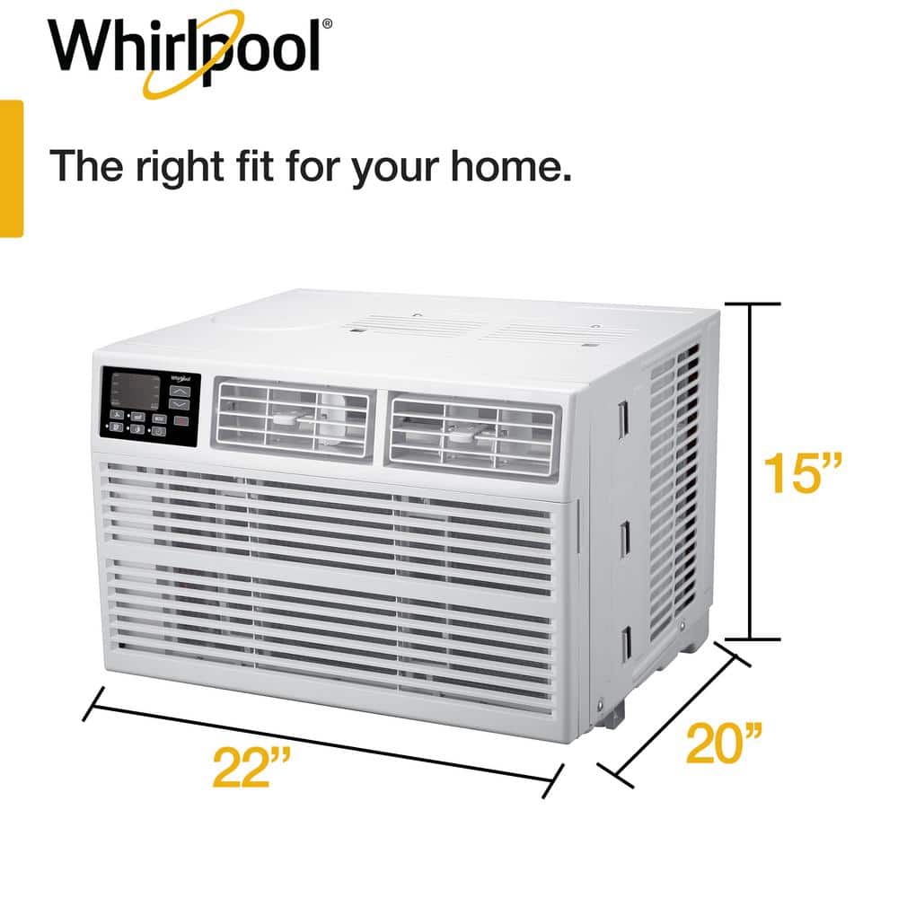 12,000 BTU White Window Air Conditioner with Remote Control