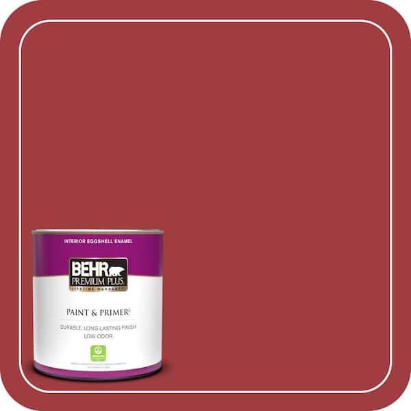 BEHR PREMIUM PLUS 1 qt. #S-G-150 Ruby Ring Eggshell Enamel Low Odor Interior Paint & Primer