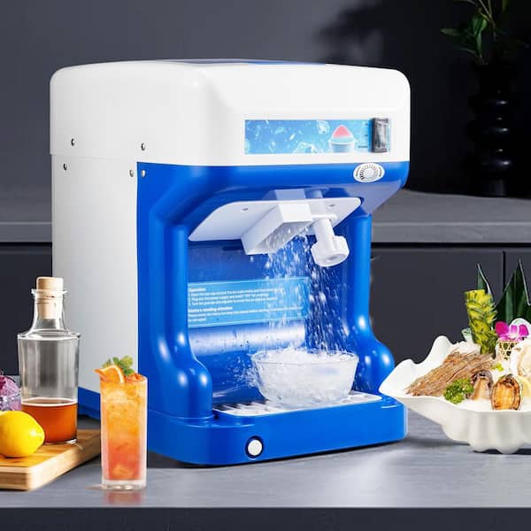 Commercial Ice Shaver Crusher, Crushed Ice Capacity 68 oz. Blue Snow Cone Machine, 250W 1500RPM Electric Snow Cone Maker