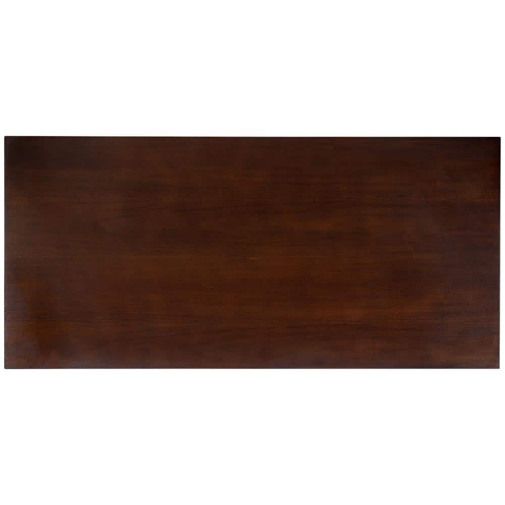 Asymmetrical Black Walnut 46" Industrial Farmhouse Desk
