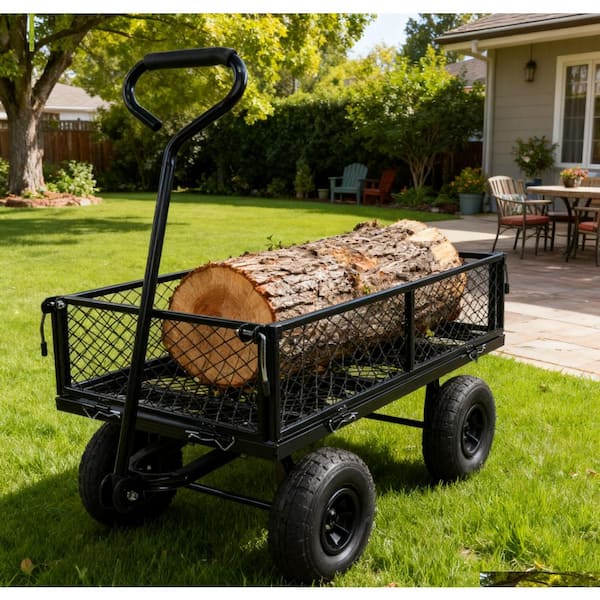 Unbranded Outdoor Patio Serving Cart Wagon Cart Garden Cart