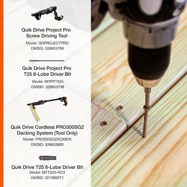 #10 x 3 in. T25 6-Lobe, Flat Head, Deck-Drive DSV Wood Screw, Quik Guard, Tan (770-Pack)