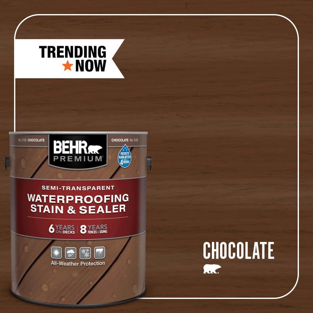 Have a question about BEHR PREMIUM 1 gal. ST129 Chocolate Semi