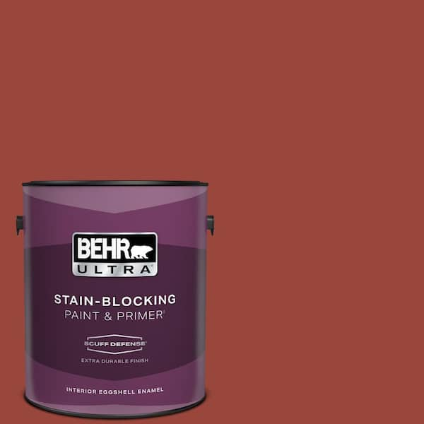 BEHR ULTRA 1 gal. #S-H-190 Antique Red Extra Durable Eggshell Enamel Interior Paint & Primer