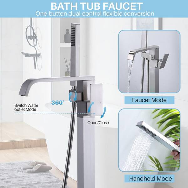 AVITAS Single-Handle Freestanding Tub Faucet with Hand shower