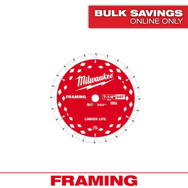 7-1/4 in. x 24-Tooth Carbide Framing Circular Saw Blade