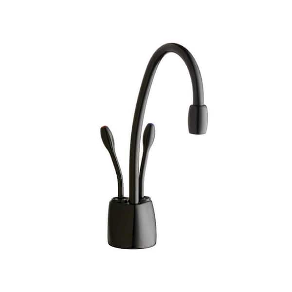 InSinkErator Indulge Contemporary Series 2-Handle 8.4 in. Faucet for Instant Hot and Cold Water Dispenser in Matte Black