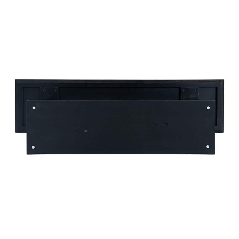 Rasmus Black Charcoal Acacia Wood Console Table