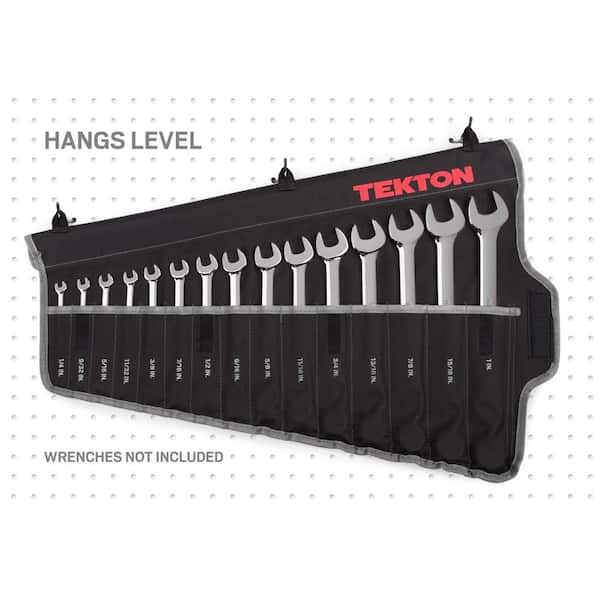 TEKTON 15 Tool Combination Wrench Pouch 1 4 1 in. ORG27315 The