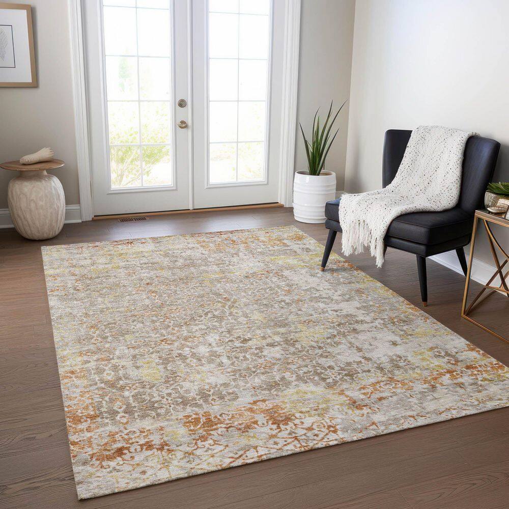 Chantille Machine Washable Indoor/Outdoor Abstract ACN1752 Brown 10 ft. x 14 ft. Area Rug price history on PriceWatchPro