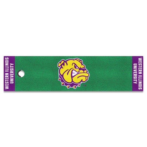 FANMATS 1.5 ft. x 6 ft. Western Illinois Leathernecks Putting Green Mat