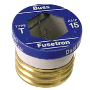 T Series 15 Amp Carded Plug Fuses (2-Pack)