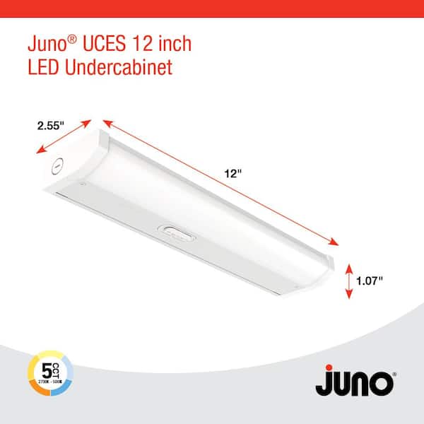 Juno Contractor Select UCES 12 in. Hardwired White