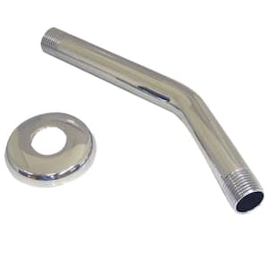 8 in. Shower Arm, Chrome with Flange Set