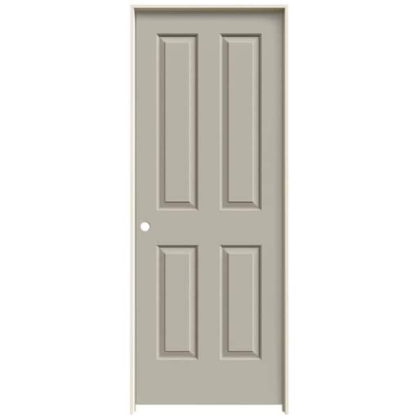 JELD-WEN 32 in. x 80 in. Coventry Desert Sand Painted Right-Hand Smooth Molded Composite Single Prehung Interior Door