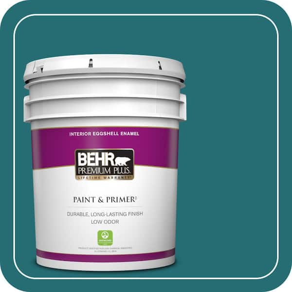 BEHR PREMIUM PLUS 5 gal. #M460-7 Antigua Eggshell Enamel Low Odor Interior Paint & Primer