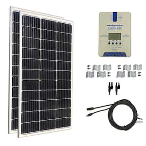 Renogy 200-Watt 12-Volt Off-Grid Solar Starter Kit w/ 2-Piece 100W