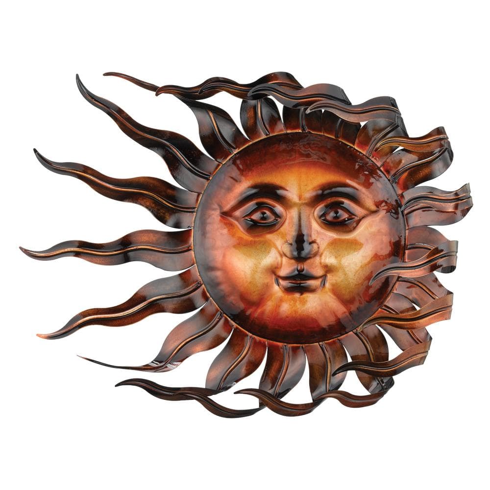 Windswept Sun Dark Bronze Metal Wall Decor, 26" x 19.5"