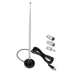 Reception Amplified Indoor Antenna Strong Magnetic Base Digital HD Radio FM Telecopic for Pioneer (75 Ohm)