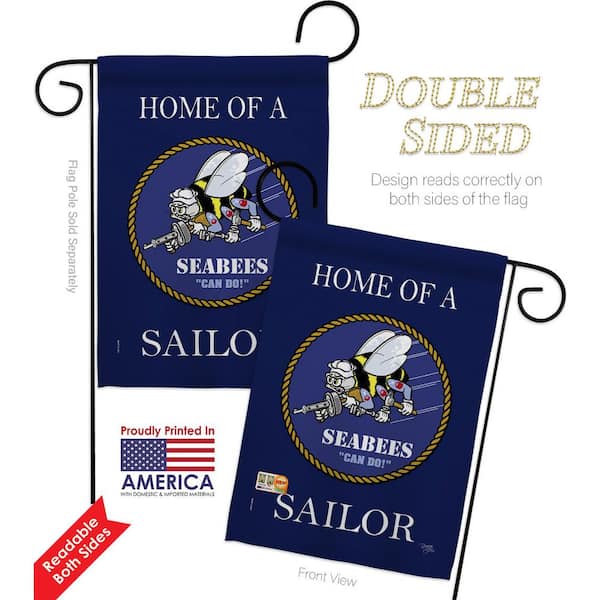 Details about   Seabees Proud Brother Sailor Garden Flag Navy Armed Forces Yard House Banner 