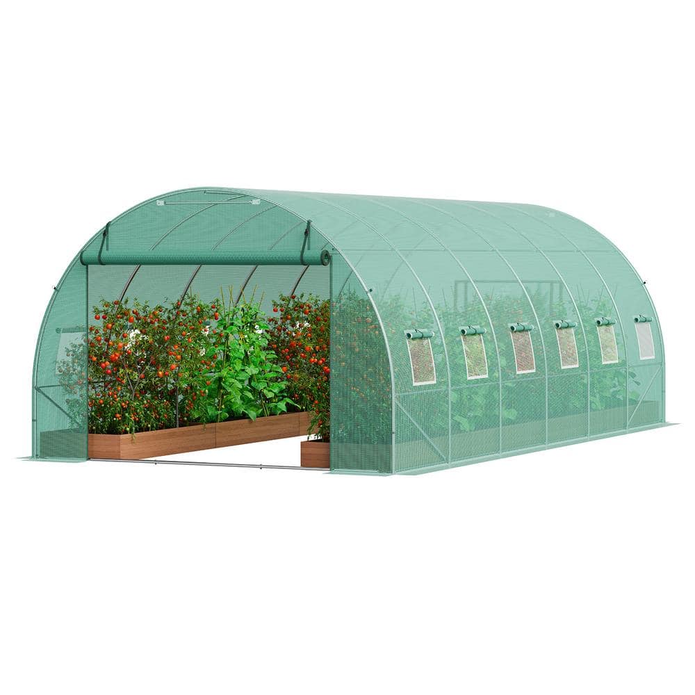 VEVOR Walk-in Tunnel Greenhouse 19.4 x 9.7 x 6.5 ft. Hoop House
