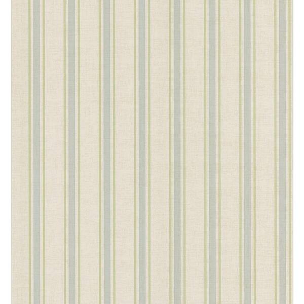 Brewster 56 sq. ft. Linen Stripe Wallpaper