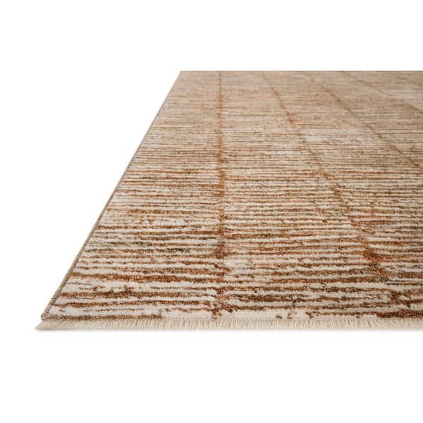 Nellie Terracotta/Ivory 7 ft. 10 in. x 10 ft. 2 in. Contemporary Area Rug
