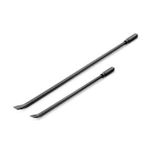 36 Ampnd 45 in. Angled End Handled Pry Bar Set (2-Piece)
