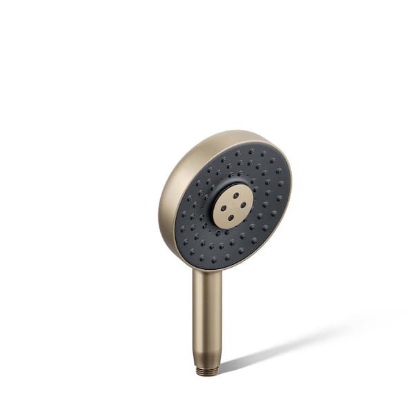 KOHLER Statement Round 3-Spray Wall Mount Handheld Shower Head 2.5 GPM in Vibrant Brushed Bronze