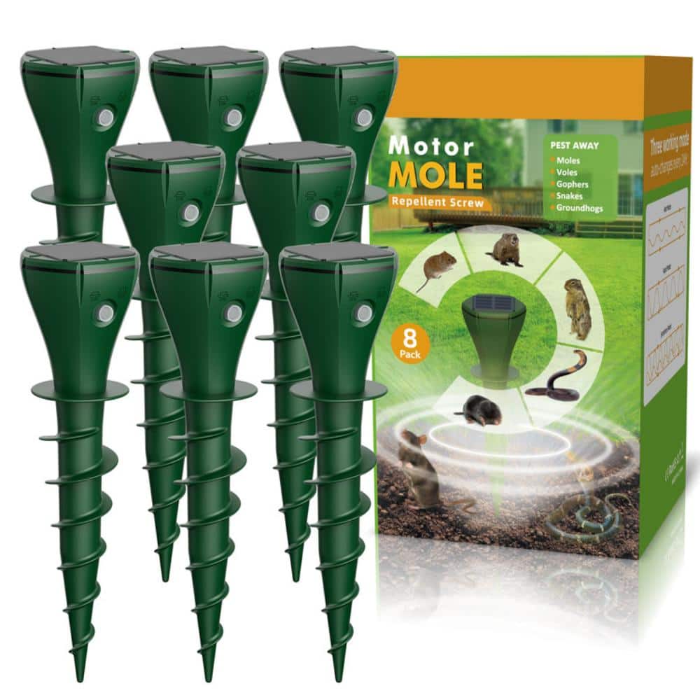 8-Piece Animal Repellent Stakes, Waterproof Mole and Gopher Deterrent for Yard and Garden price history on PriceWatchPro
