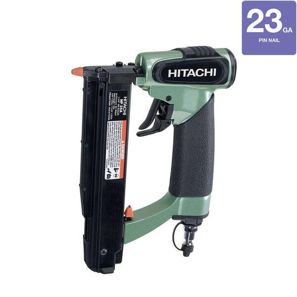 Hitachi 1-3/8 in. x 23-Gauge Micro Pin Nailer with Carrying Case, Safety Glasses, Male Plug and Hex Bar Wrench