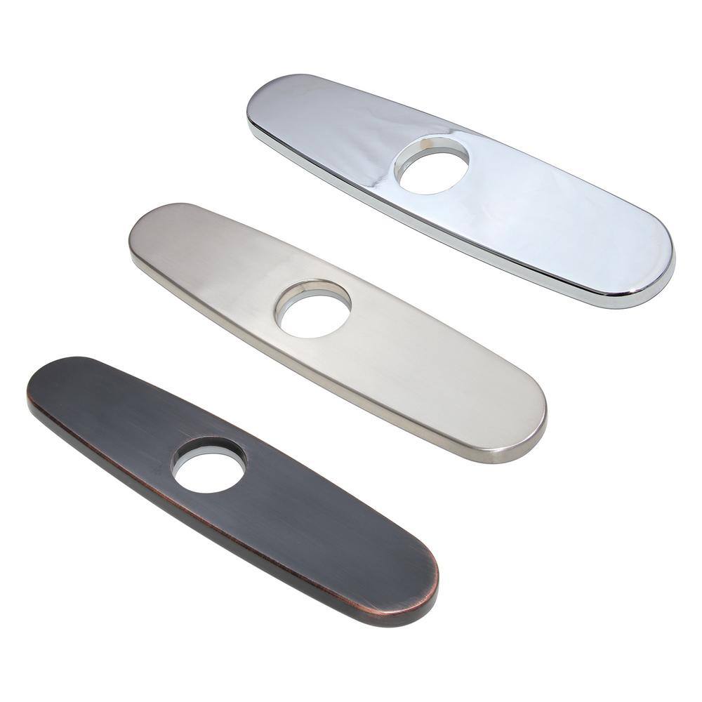 9.5 in. Kitchen Faucet Single Hole Deck Plate in Oil-Rubbed Bronze
