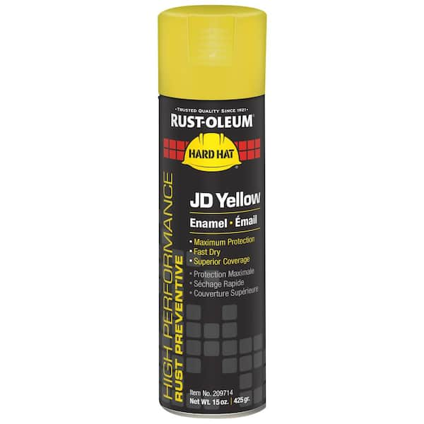 Rust-Oleum 15 oz. Rust Preventative Gloss Fluorescent Yellow Spray Paint  (Case of 6) 2242838 - The Home Depot