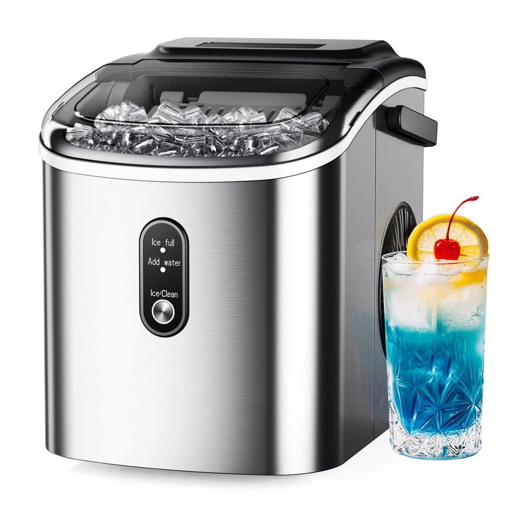 SIMZLIFE 8.74 in. 26.5lb./24H Bullet Ice Countertop Portable