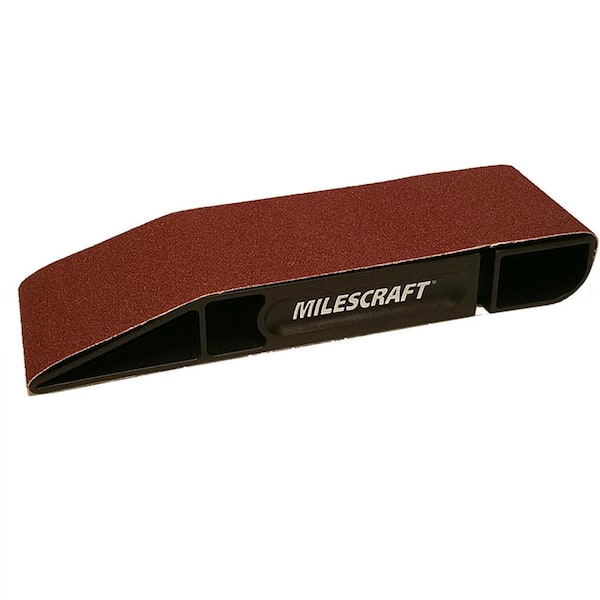 Milescraft 3 in. x 21 in. SandDevil3.0 Hand Sander with 80-Grit Sandpaper Belt